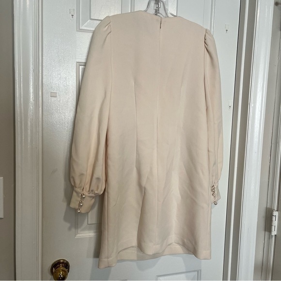 Gal Meets Glam Tallulah Shift Dress Cream Size 2 L - Picture 10 of 11